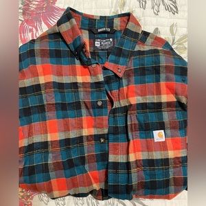 Carharrt Relaxed Fit Rugged Flex Plaid 2XL Flannel